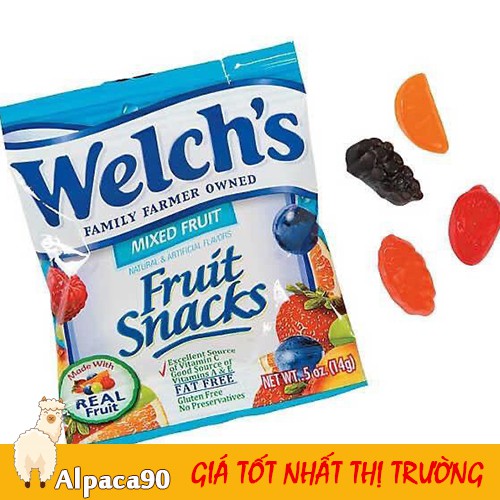 Kẹo dẻo trái cây WELCHS Fruit Snacks Mỹ 🇺🇸.