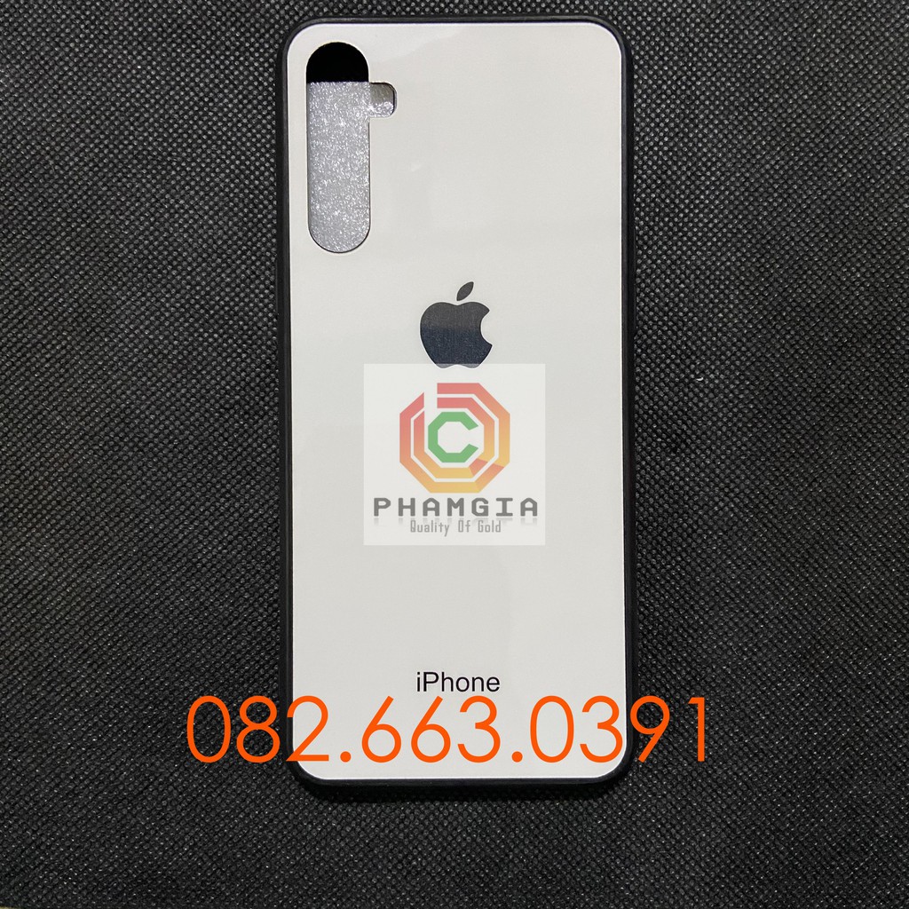 Ốp lưng giả kiểu iphone cho Realme 5 / 5i / 5s / 5 pro mặt lưng phủ bóng đẹp