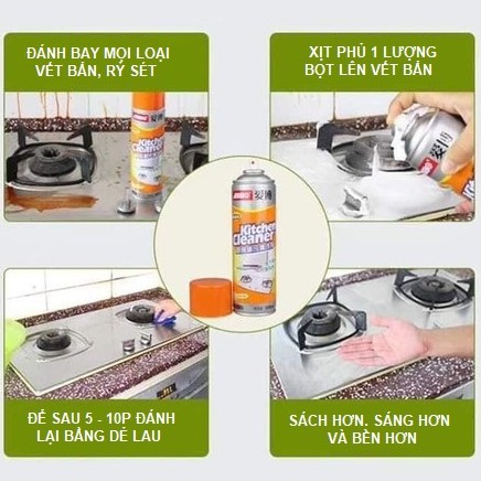 CHAI XỊT TẨY BẾP ĐA NĂNG KITCHEN CLEANER