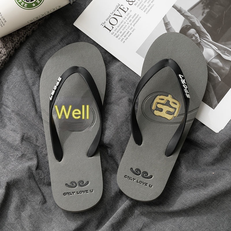 Dép Sandal Xỏ Ngón Chống Trượt In Chữ Thời Trang Dành Cho Nam