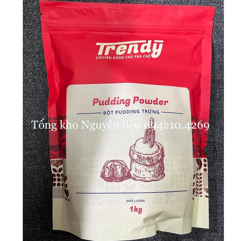 Bột Pudding Trứng Trendy gói 1kg- BÉO NGẬY BÙI THƠM