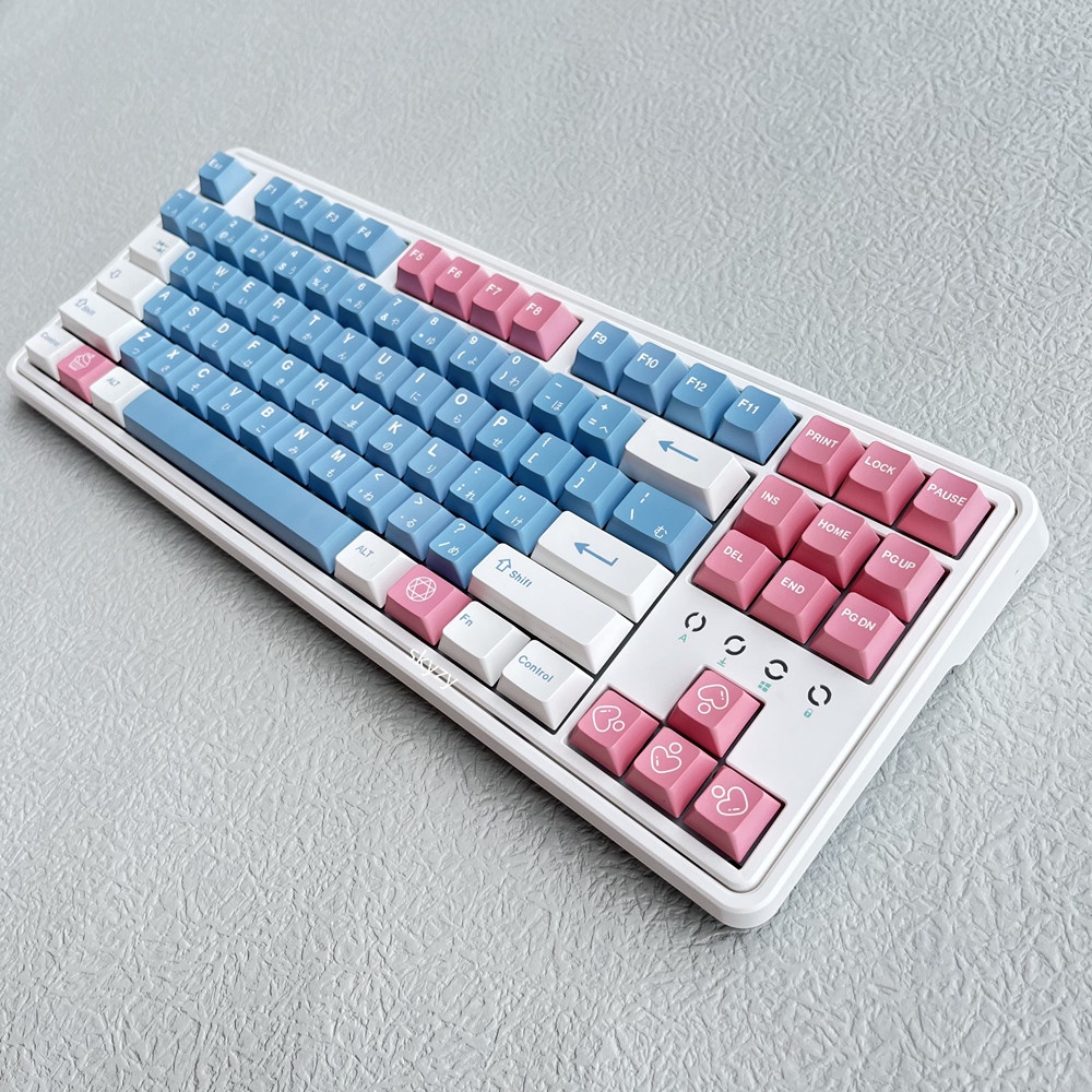 Sky City Keycaps Cherry Profile Blue Powder PBT DYE-SUB Bàn phím cơ Keycap 131 Phím
