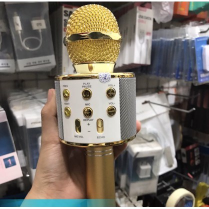 Micro ws 858 chính hãng hát karaoke bluetooth tốt nhất 2019 - giá rẻ