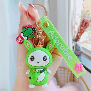 Móc Khóa Silicon Hình Thỏ Đáng Yêu
