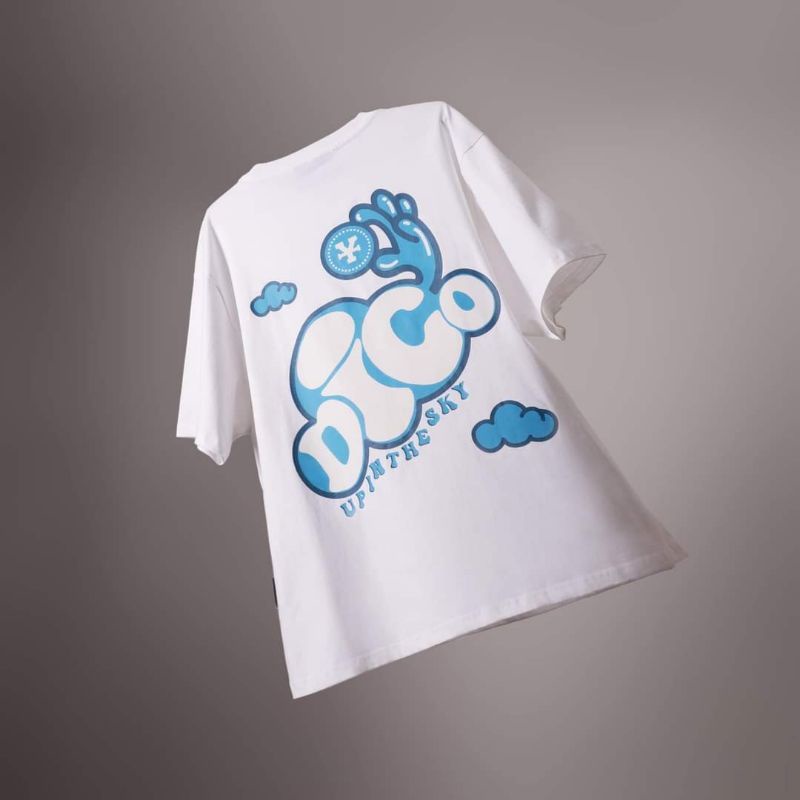 Áo Tee Dirty coins Cloud Dico - Trắng - Local brand