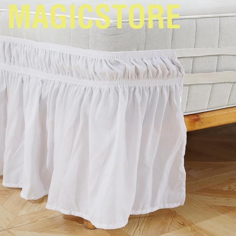 Váy giường vải polyester phối tua mềm mại thông thoáng