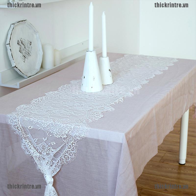 <Hot~new>White Lace Table Runner Home Textile Party Wedding Decoration Floral Pattern