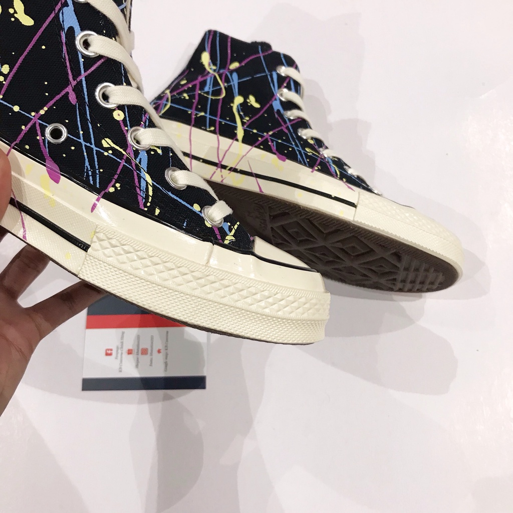 Giày Converse 1970s đen cổ cao họa tiết