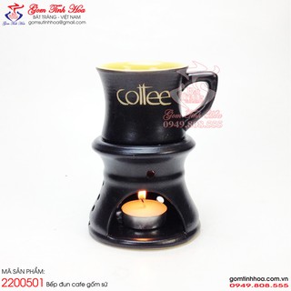 Bếp đun cafe gốm sứ dáng cốc eo Gốm sứ Bát Tràng