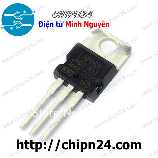 [3 CON] IC L7815CV TO-220 (L7815 7815 1.5A 15V)