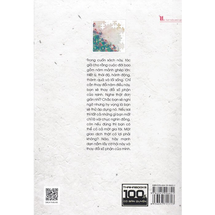 Sách - Những Mảnh Ghép Cuộc Đời Tặng Bookmark