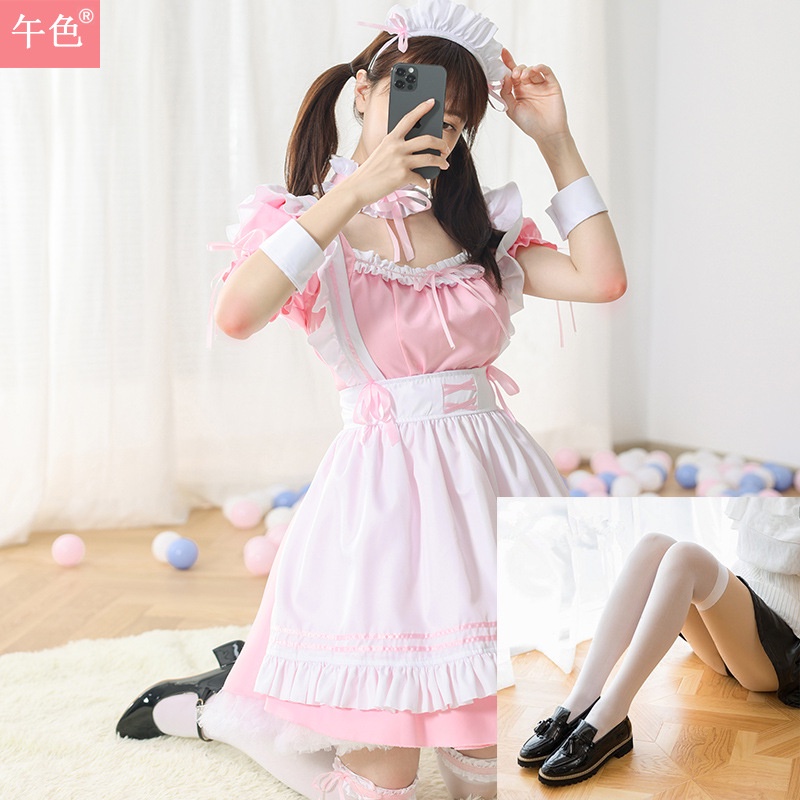 ❀Bộ Đồ Hóa Trang Cô Hầu Gái Lolita Màu Trắng Đen Dễ Thương | BigBuy360 - bigbuy360.vn