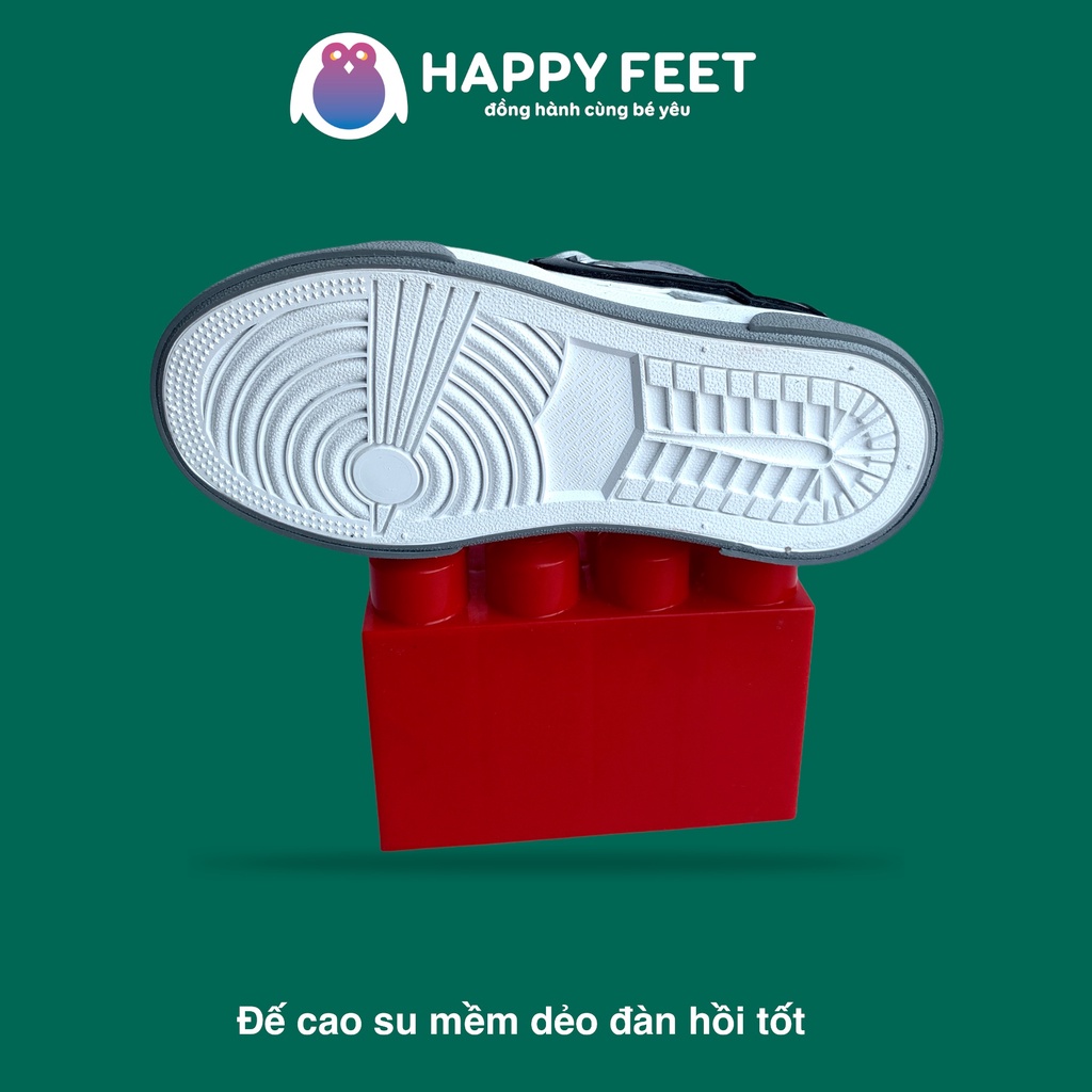 Giầy thể thao đế mềm thấp cổ Happy Feet cho bé trai 3-10 tuổi-No3585