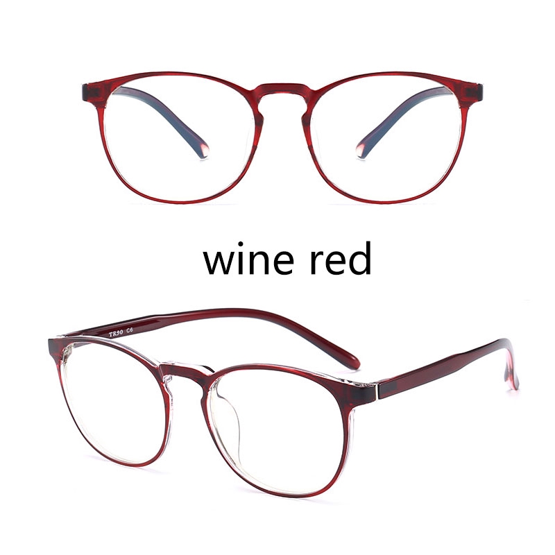 Kính Blue Light Anti-radiation Photochromic Eyeglasses TR90 Round Frame Sunglasses