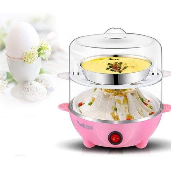 MÁY HẤP TRỨNG  2 TẦNG TIỆN DỤNG -  MÁY LUỘC TRỨNG ĐA NĂNG DÙNG HẤP THỨC ĂN SIÊU NHANH | BigBuy360 - bigbuy360.vn