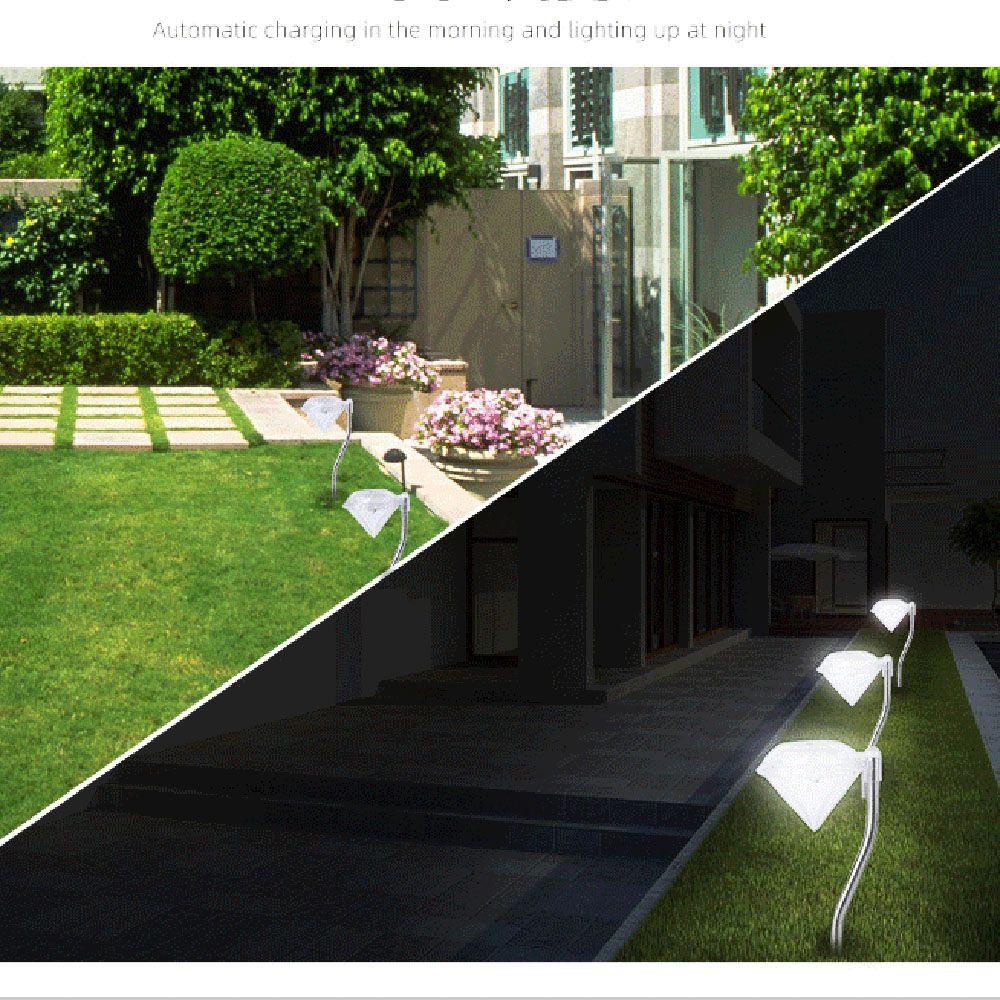 GOGOUP Bộ 4 Đèn Trang Trí Sân Vườn Dùng Năng Lượng Mặt Trời