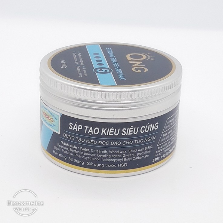 Sáp tạo kiểu tóc siêu cứng Qing Strong Shape Hair Wax - Tạo kiểu độc đáo cho tóc ngắn 100g