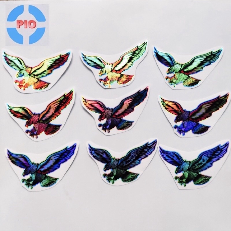 Tem Sticker 7 Màu Phản Quang Đại Bàng/ Chim ưng Trang Trí Xe Máy, Điện Thoại, Laptop