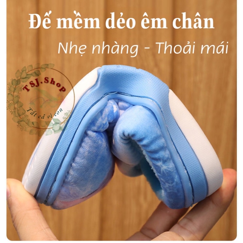 Dép đi trong nhà cho bé trai bé gái hoạ tiết hoạt hình công chúa Elsa ,người nhện Spideman chính hãng Disney