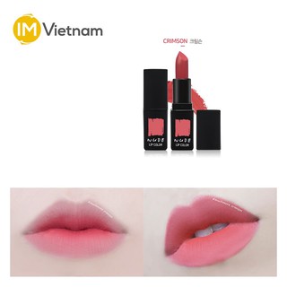 Son thỏi lì muchmore nude lip color nl07: crimson 3.5g