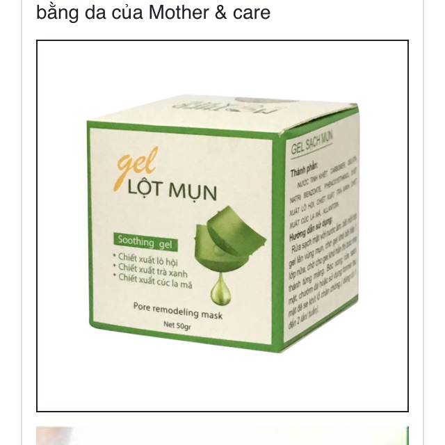 Gel lột mụn mother & care