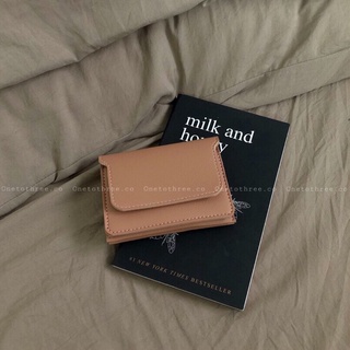 Ví da nữ Handmade Orchid Mini Wallet Onetothree