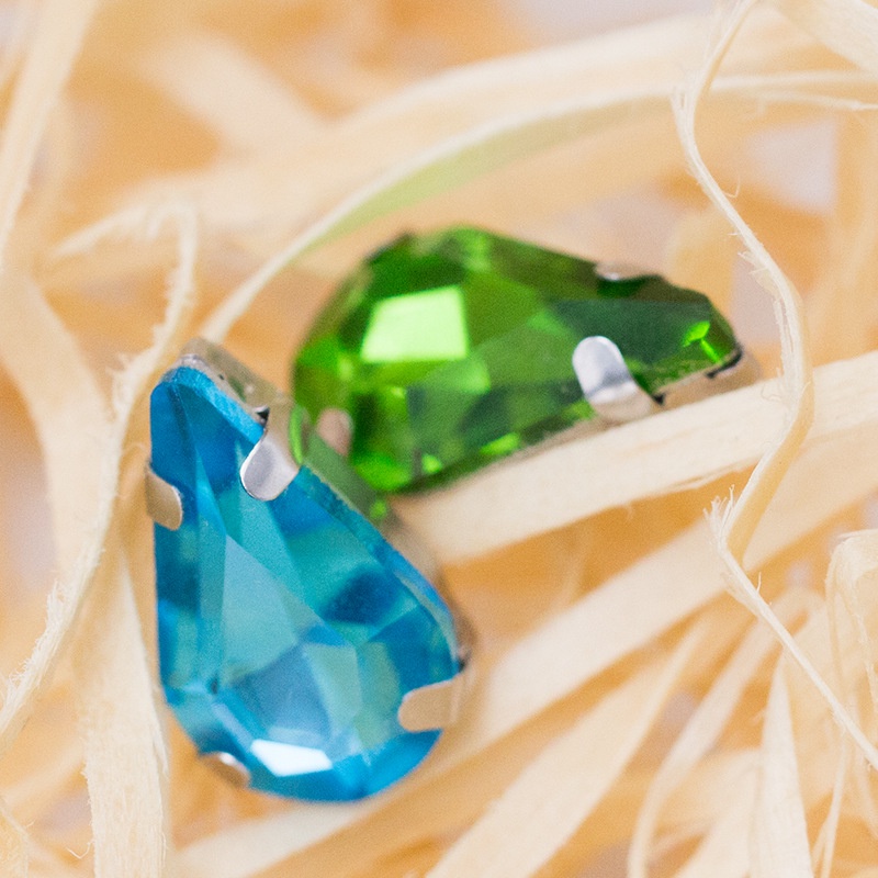 Phụ Kiện Trang Sức Hình Móng Vuốt Kính Đính Đá Thủ Công Diy