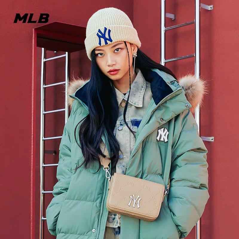 Túi Đeo chéo MLB da size 18x12x4cm hàng xuất dư
