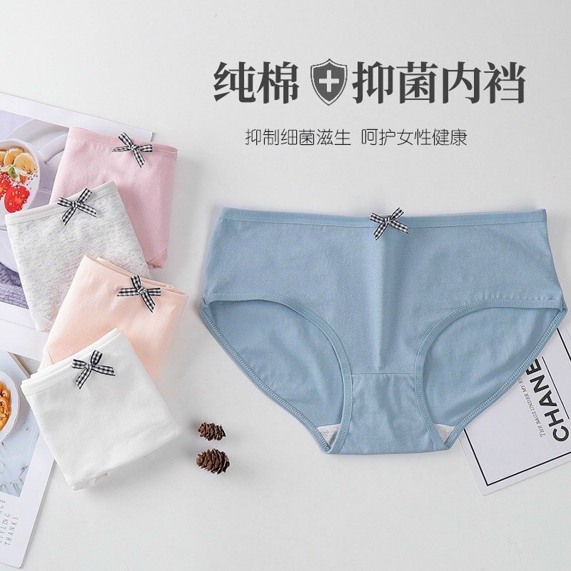 Quần lót nữ,Quần lót cotton trơn co giãn nhẹ nhàng kiểu dáng dễ mặc | BigBuy360 - bigbuy360.vn