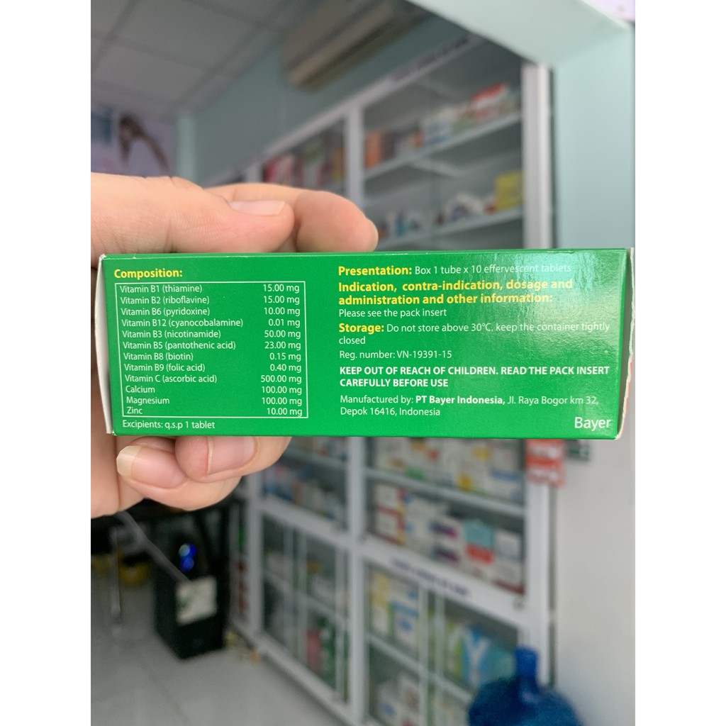 Berocca tube 10 viên- Nhà Thuốc Mỹ Kim