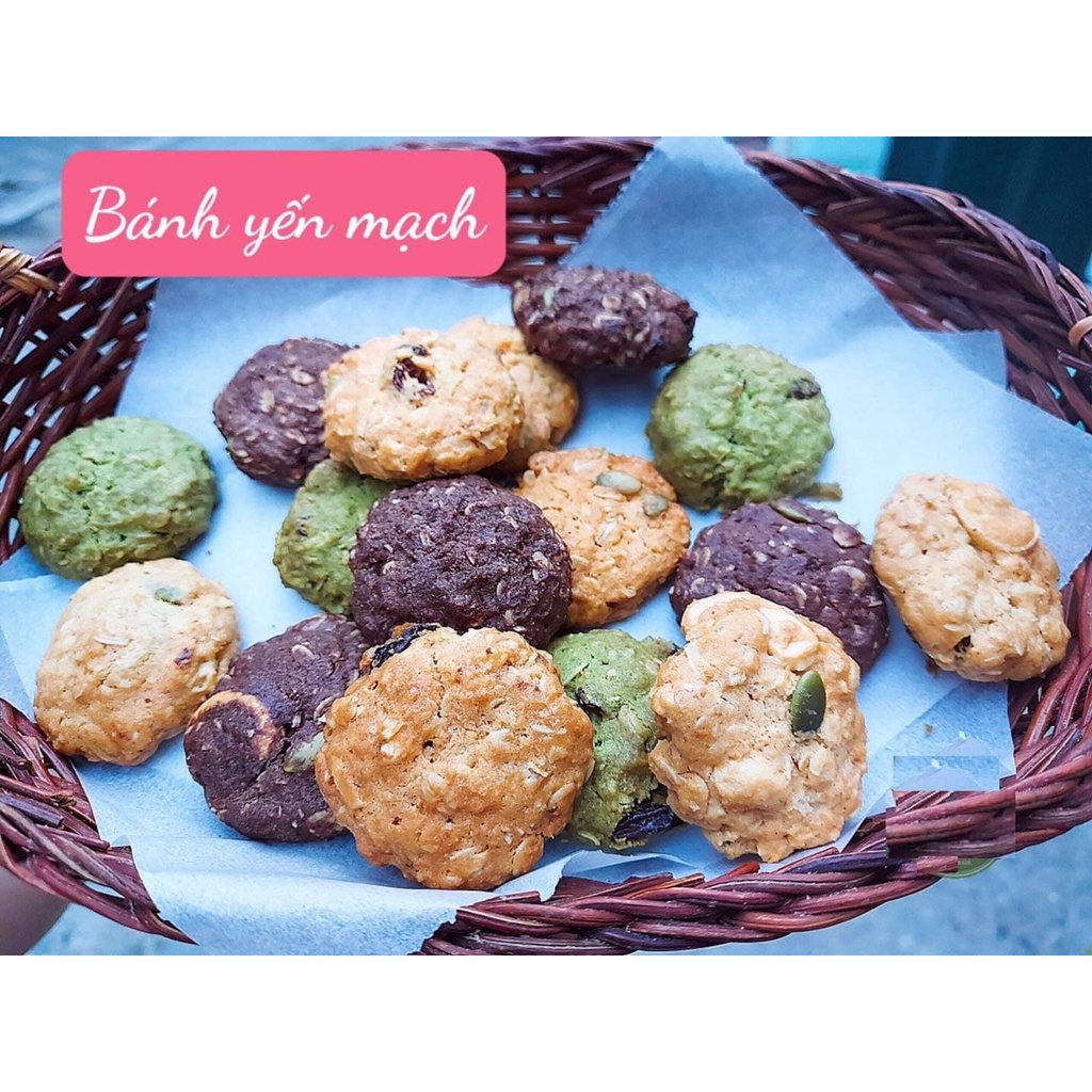 03 Chiếc Bánh Cookies YẾN MẠCH dinh dưỡng dành cho người Giản Cân ,Ăn Kiêng và Mẹ Bầu
