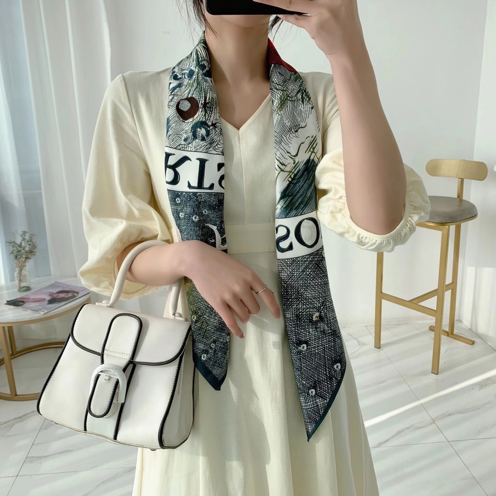Khăn Choàng Vuông 90cms(35.4inch) Thời Trang Thoáng Khí Phong Cách Hồi Giáo WJ1007-17