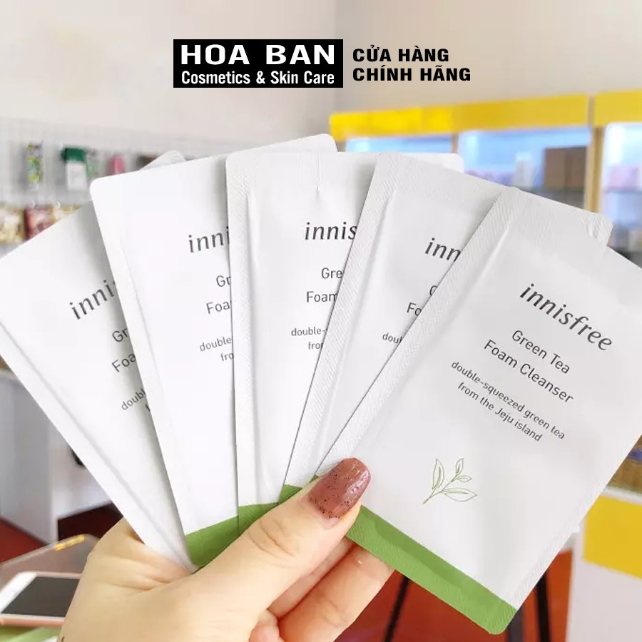 (Sample) Sữa Rữa Mặt Trà Xanh Innisfree Green Tea Foarm Cleanser | BigBuy360 - bigbuy360.vn