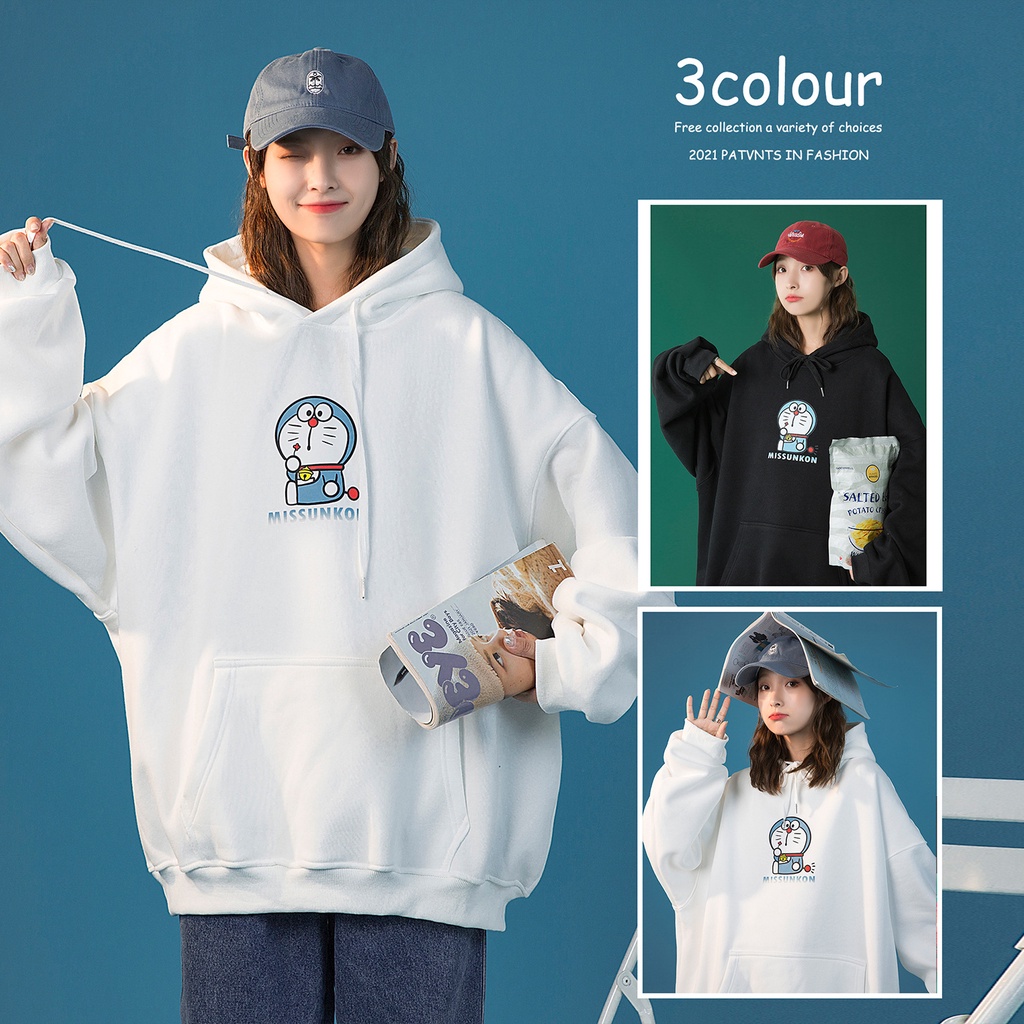 Áo Hoodie Nữ  Unisex In Hình Doremon Cute [ MA8 ] | BigBuy360 - bigbuy360.vn