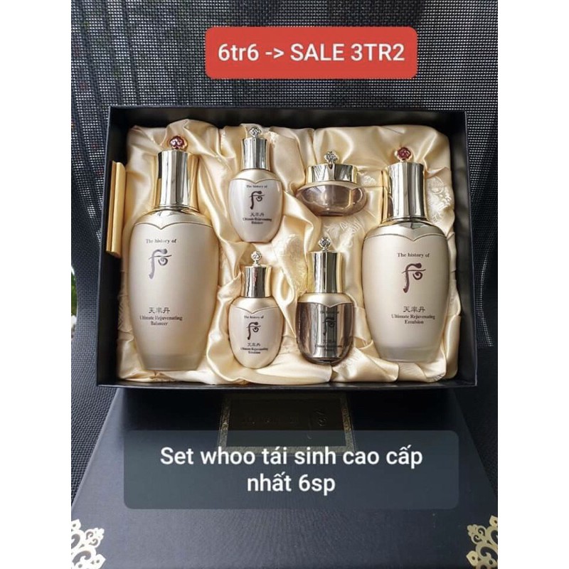 SET WHOO TÁI SINH DA Cheonyudan Ultimate 6SP FULL SIZE SALE