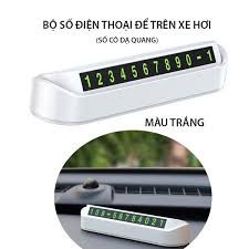 BẢNG SỐ ĐIỆN THOẠI Gắn Taplo Ô Tô - Đỗ Xe Tiện Lợi, Trang Trí Sang Trọng