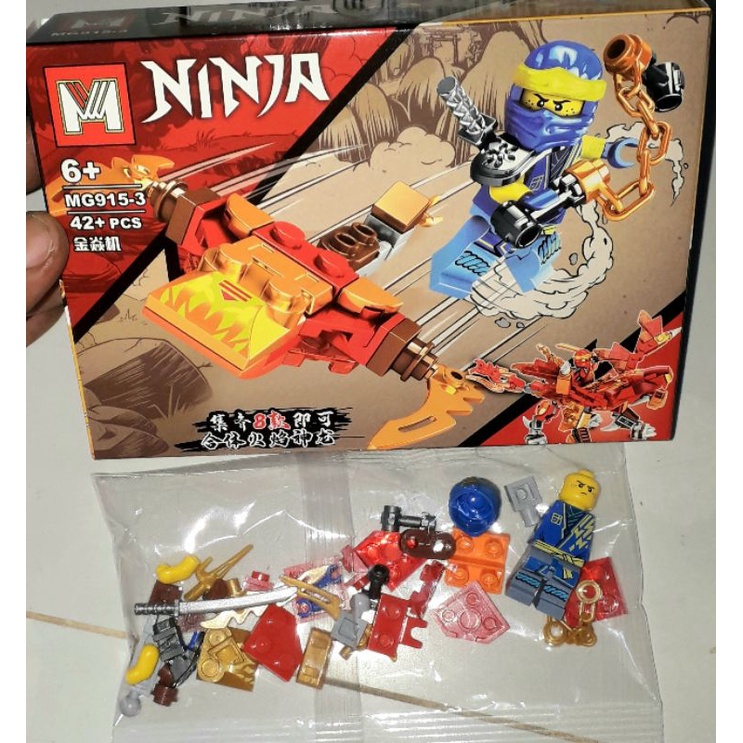 Lắp ráp 1 hộp NinjaMG915 có nhiều chi tiết bằng nhựa ABS