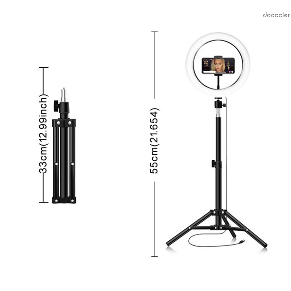 Vòng Đèn Led Rgb 10inch / 26cm 3500k-6500k Kèm Giá Đỡ Điện Thoại 55cm | BigBuy360 - bigbuy360.vn