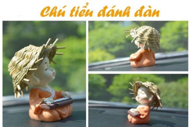 [SALE 10%] Bộ tượng 4 chú tiểu đội nón tứ nghệ Cầm - Kì - Thi - Họa | BigBuy360 - bigbuy360.vn