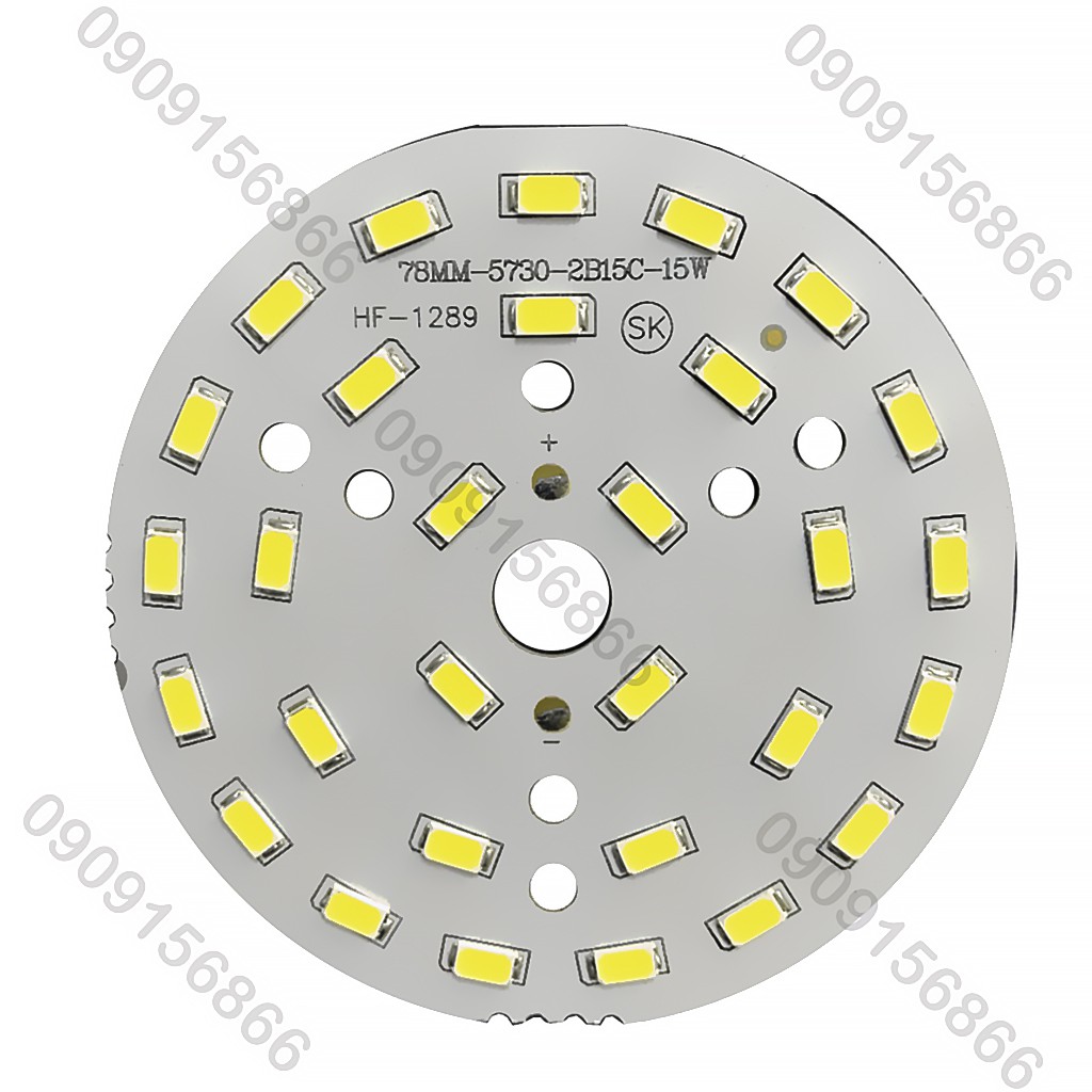 Led vỉ tròn 15w chạy qua chấn lưu