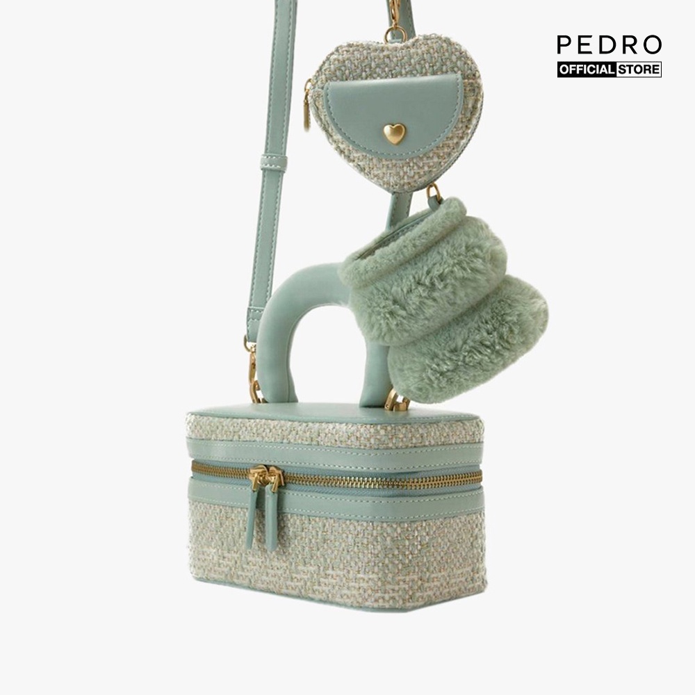 PEDRO - Túi đeo chéo dạng hộp phối zip sang trọng PW2-75210137-D3