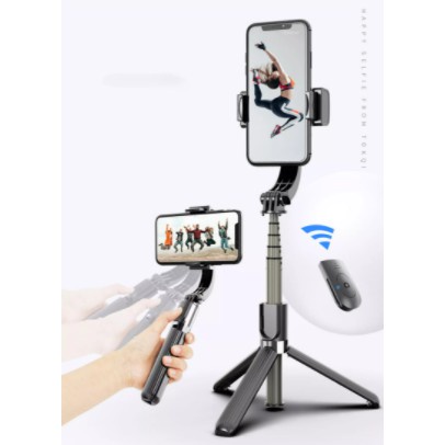 [5❤️][FREESHIP] GIMBAL, TRIPOD, GẬY SELFIE BLUETOOTH CHỐNG RUNG ĐIỆN TỬ L08 [HCM]