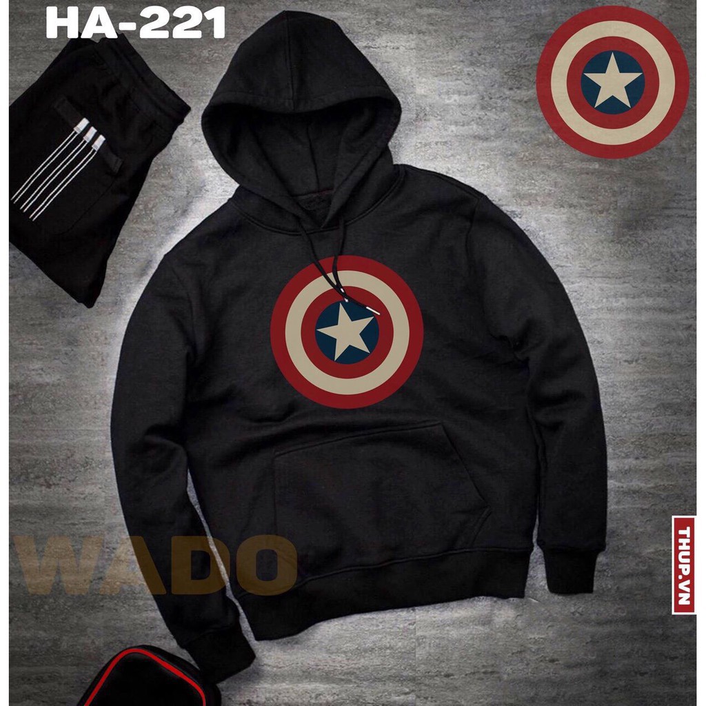 6 mẫu Áo nỉ hoodie thu đông hình marvel avenger form suông rộng có mũ unisex cho nam nữ , chất nỉ bông