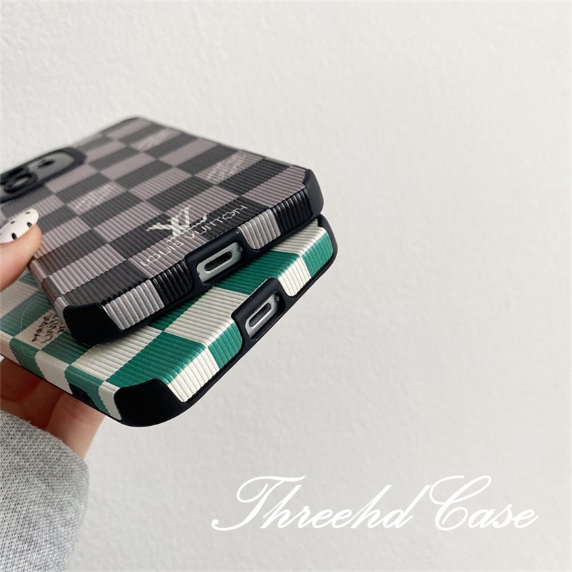 Ốp Điện Thoại Dẻo Họa Tiết Kẻ Sọc Thời Trang Chống Rơi Cho iPhone 13 12 11 Pro Max iPhone 7 8 Plus SE 2020 X XR Xs Max