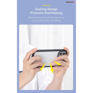Ốp lưng chống sốc cho các dòng iPhone 12 Baseus Camera Lens Protector Frame Case