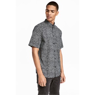 Sơ mi nam HM Cotton shirt Regular fit