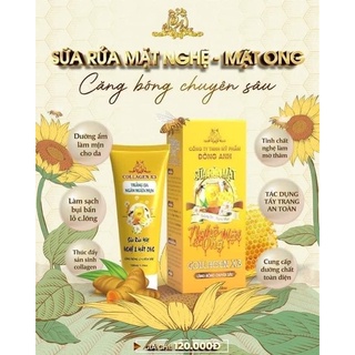 Sữa rữa mặt nghệ mật ong collagen x3 mỹ phẩm đông anh