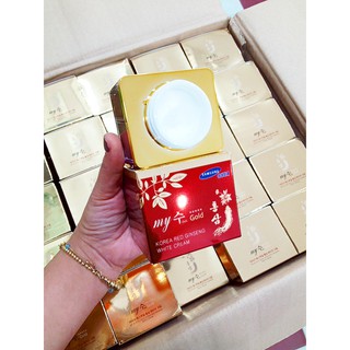 [Chính Hãng] Kem Dưỡng Da Hồng Sâm WHITE  My Gold Hàn Quốc (Đỏ) – korea red ginseng white cream