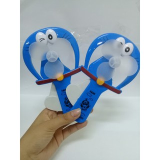 Quạt bóp tay doremon mini cho bé