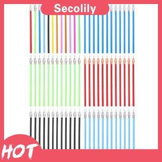 Lot 12pcs/Set Cute Diamond Head Refills Candy Color Roller Ball Gel Pen Refill Creative Stationery